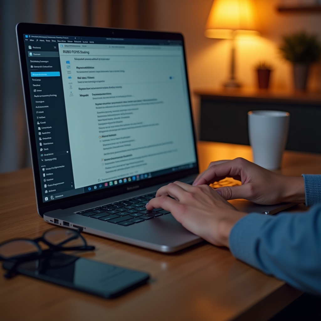 Tecnico che configura un laptop per una persona anziana